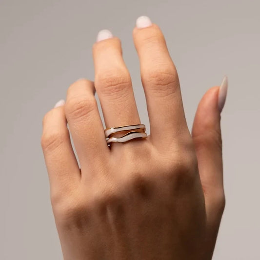 Mixed Wave Open Ring