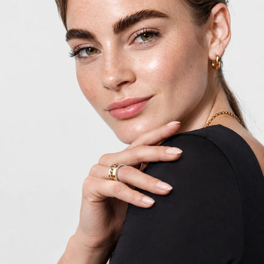 Chain Pavé Statement Ring