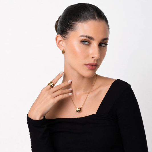 Roman Numeral Multi Band Ring