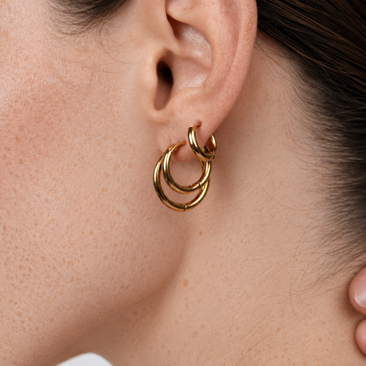 Essential Triple Hoop Set