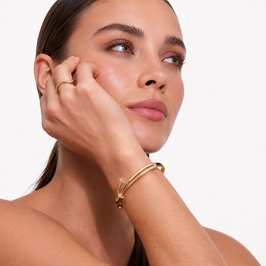 Crystal Nail Wrap Bangle