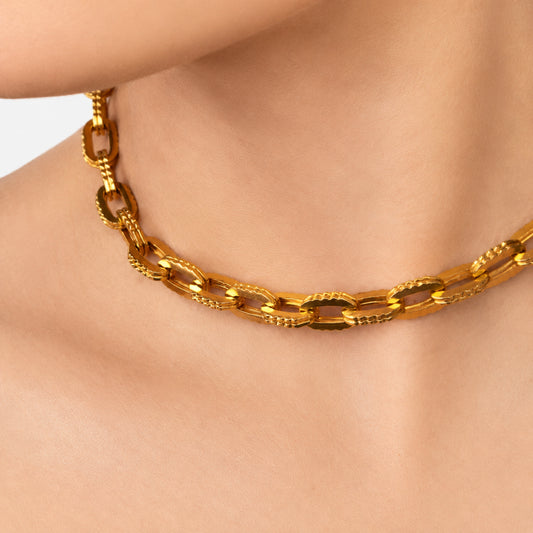 Chunky Oval Link Necklace
