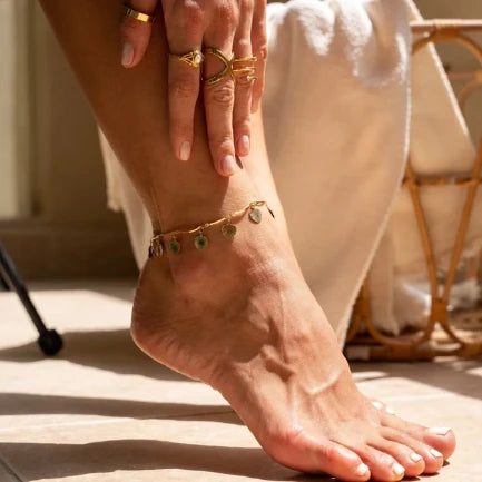 Seashell Charm Anklet