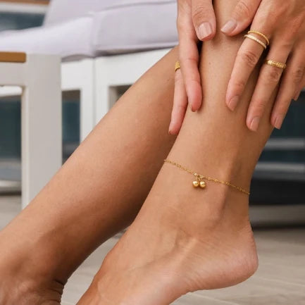 Delicate Bead Station Anklet